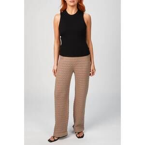 NEW MR MITTENS lace trousers in almond